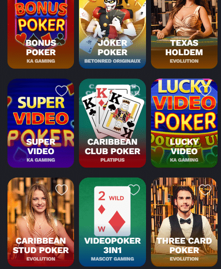 Jouer au Poker sur BetonRed