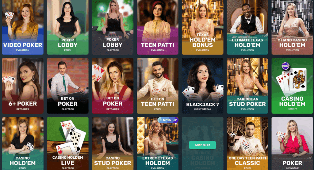 Jouer au Poker sur Vave Casino